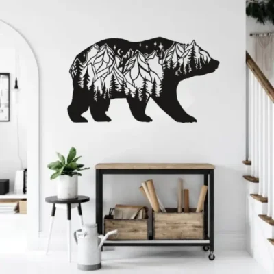 Islamic wall art | Deckure.com "Bear Wall Art Stylish Nature-Inspired Wall Decor for Modern Home".