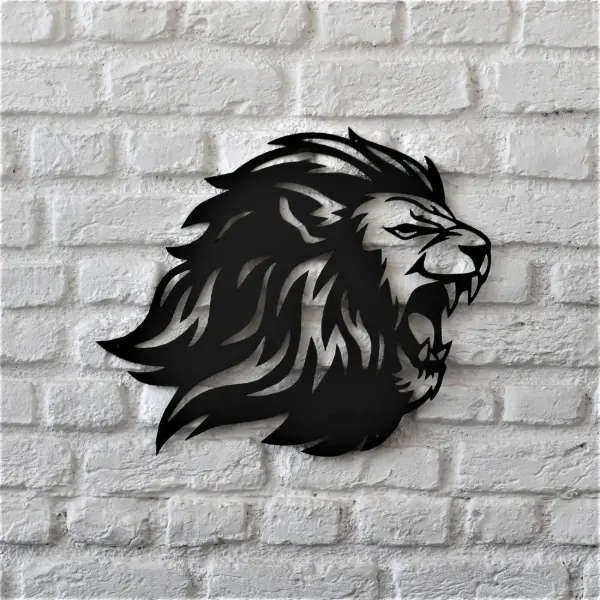 Roaring Lion MDF Wall Art – Premium Wooden Decor for Home & Office Roaring Lion MDF Wall Art