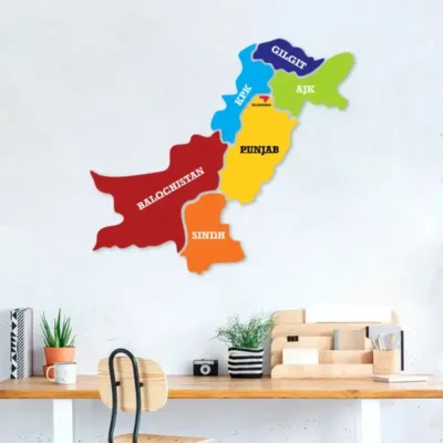 "Premium MDF Map of Pakistan Wall Decor for Office and Home".
